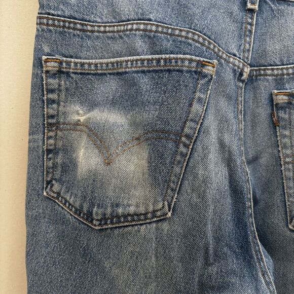 VTG Levis 517 Jeans Men's 40x30 Bootcut Pants Y2K Faded Whisker Wallet USA 1999 - Picture 5 of 12
